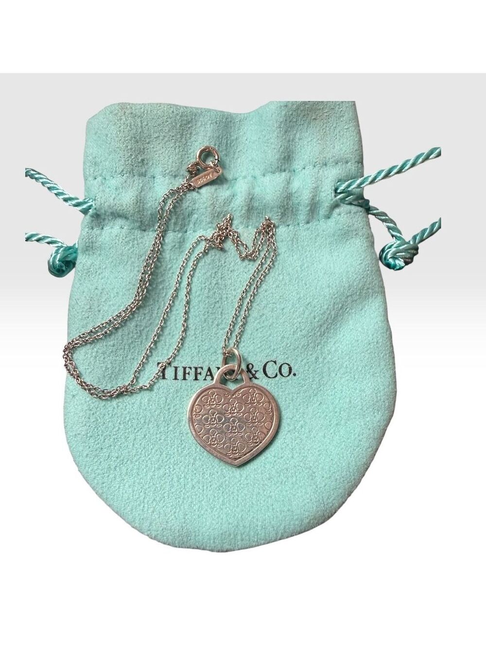 Tiffany & Co. 2016 Go Women Marathon Heart Pendant 925 Silver